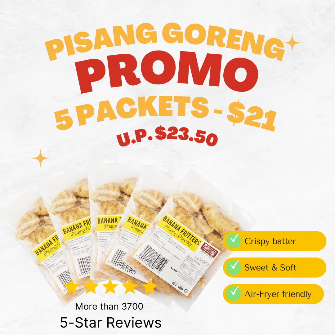 Bundle Promo Banana Fritters / Pisang Goreng (5 PACKETS - $21)