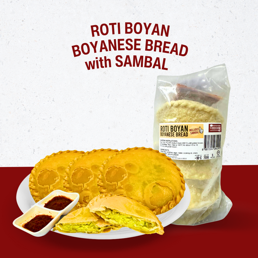 Roti Boyan / Boyanese Bread 700g (Large Size!) with Sambal