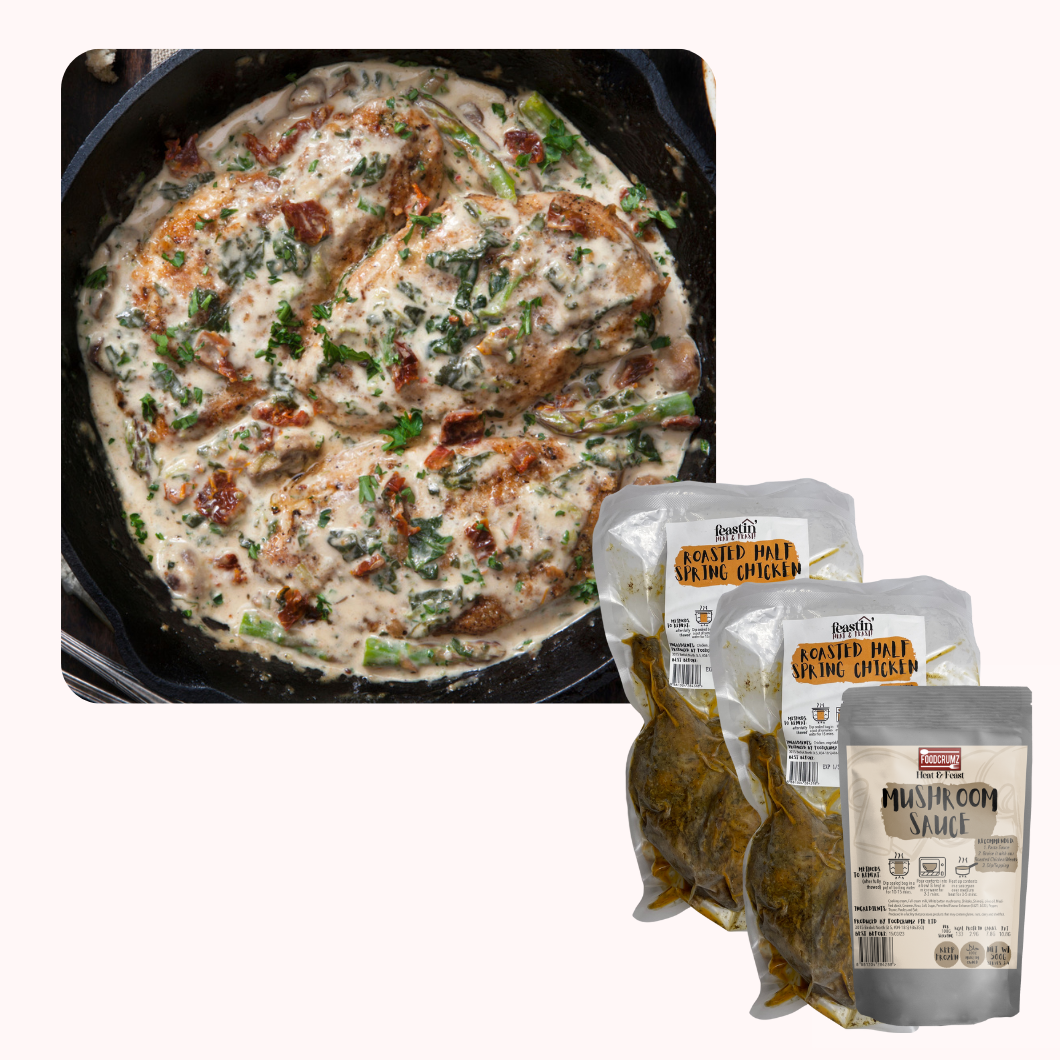 Chicken Casserole (1 X Whole Roasted Chicken & 1 X Mushroom Sauce)