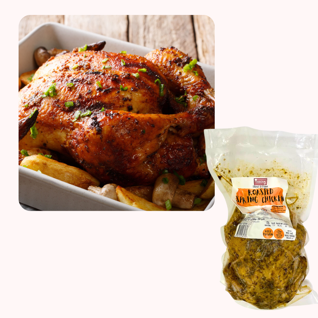 Roasted Whole Spring Chicken (Free Black Pepper Sauce 500g x 1)