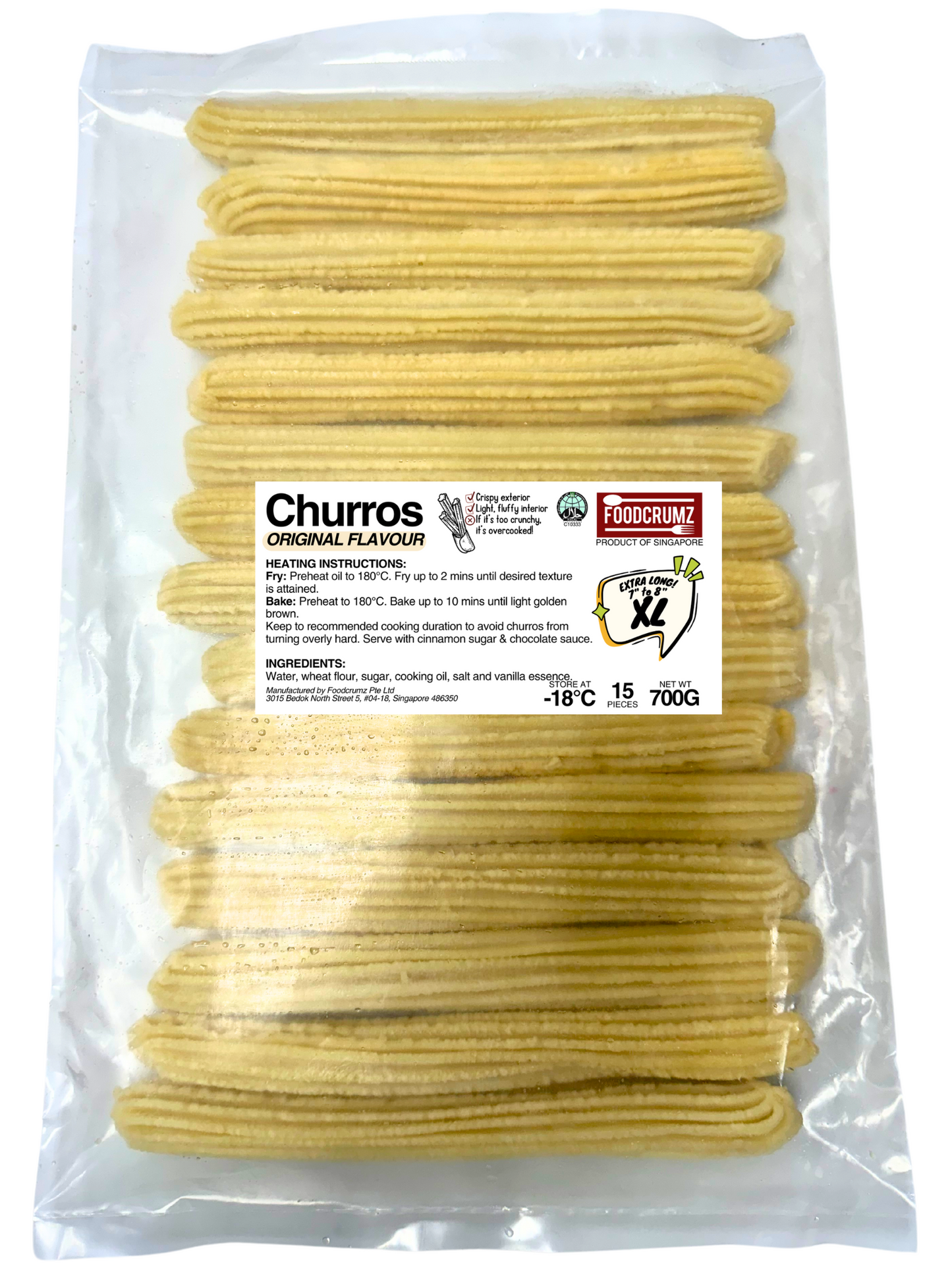 [NEW!] PROMO PRICE: Churros Original Flavour (Xtra Long 7-8 inches)