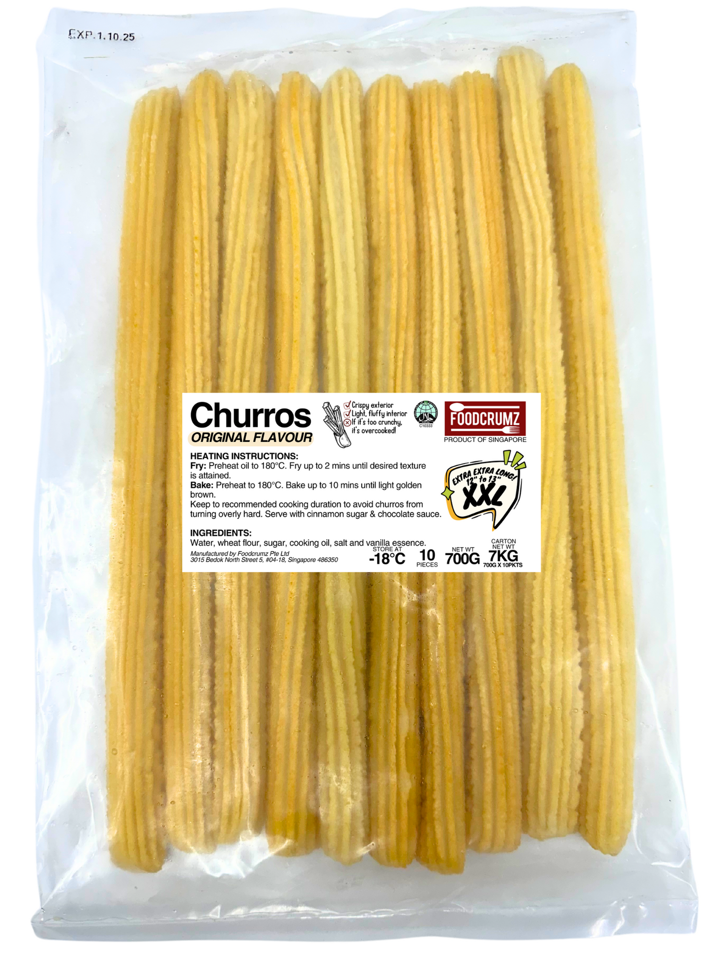 [NEW!] PROMO PRICE: Churros Original Flavour (Xtra Xtra Long 12-13 inches)