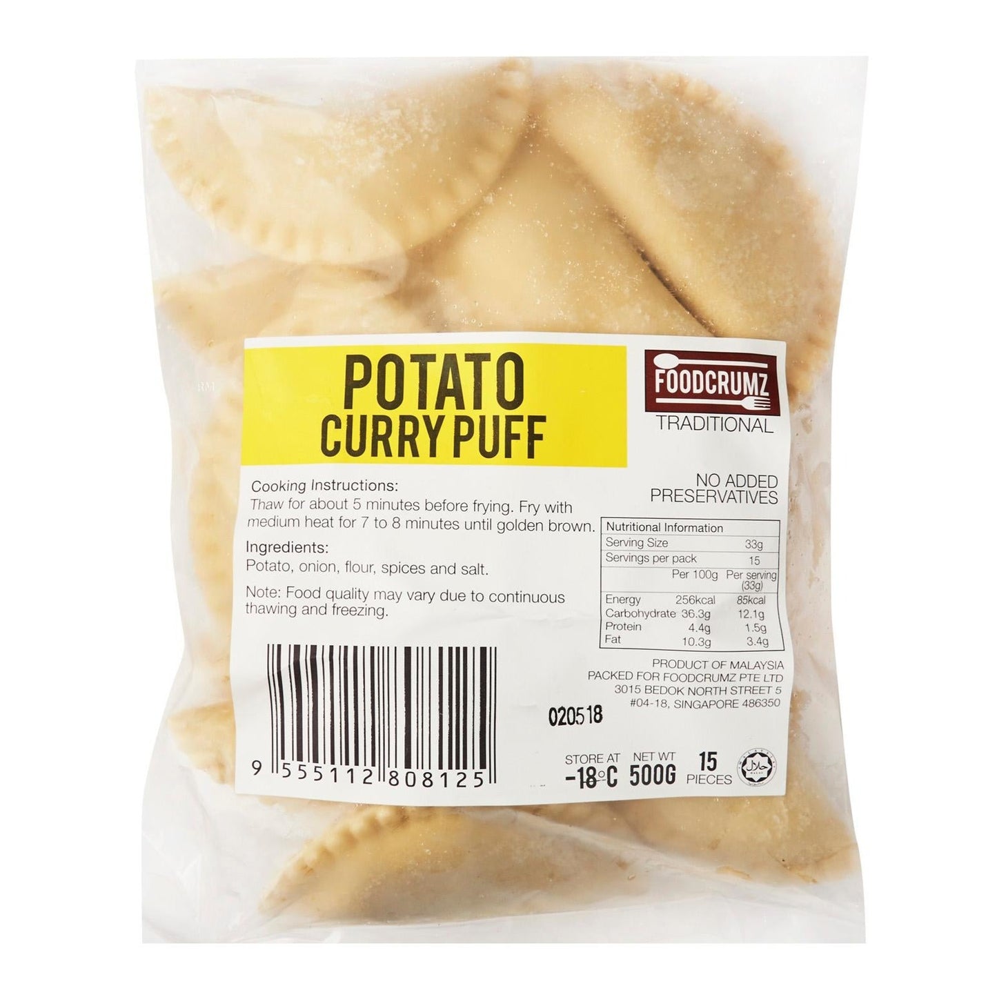 Potato Curry Puff / Epok-Epok Kentang