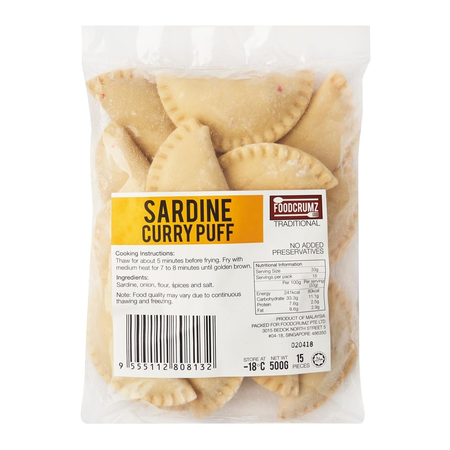 Sardine Curry Puff / Epok-Epok Sardin