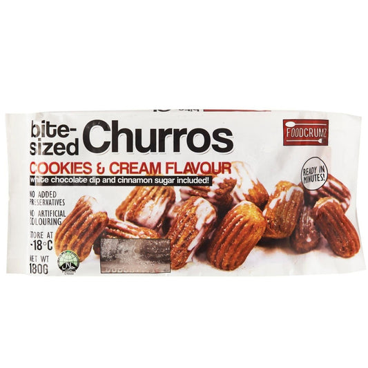 Bite-sized Churros Cookies & Cream Flavour 180g